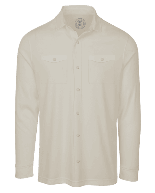 סווטשרט OVERSHIRT עם כיסים- סטון