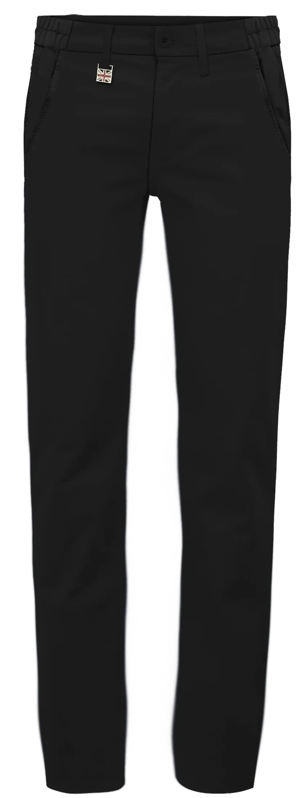 מכנסיים לגבר כותנה Slim Straight - שחור