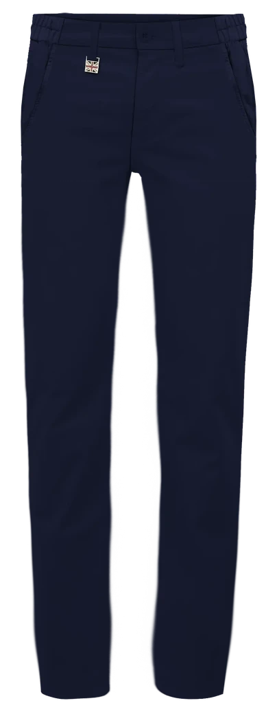 מכנסיים לגבר כותנה Slim Straight - כחול
