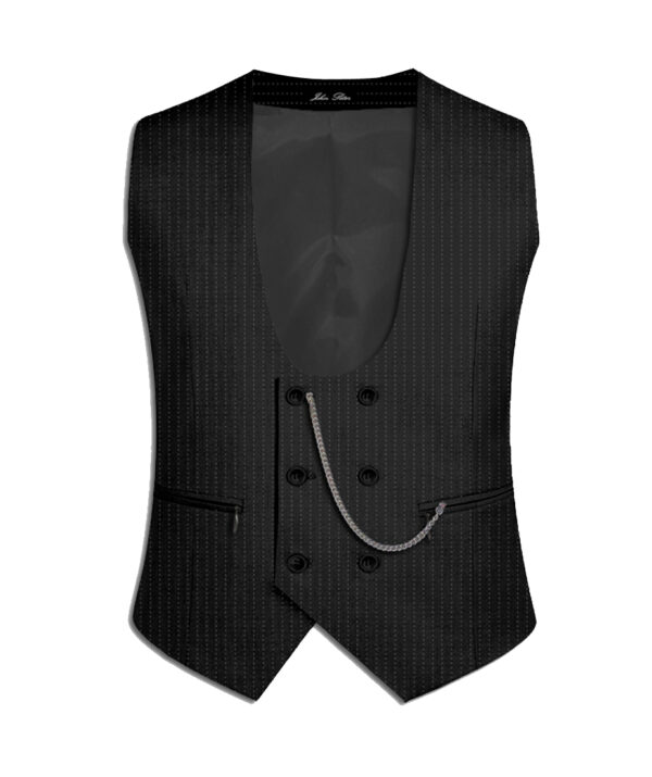 חליפה לגבר ווסט SUPER SLIM FIT - שחור