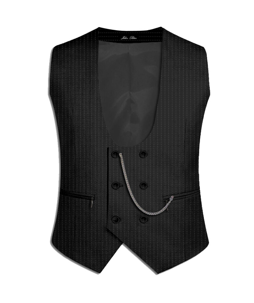 חליפה לגבר ווסט SUPER SLIM FIT - שחור