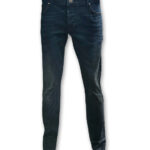 מכנסיים לגבר ג׳ינס Slim Fit Blue Black