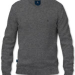 סריג לגבר V-Neck Cashmere אפור בהיר