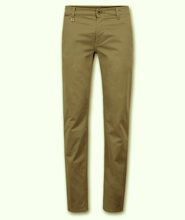 מכנסיים לגבר כותנה Slim Straight - כאמל