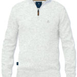 סריג לגבר 1/2 רוכסן Cashmere תכלת