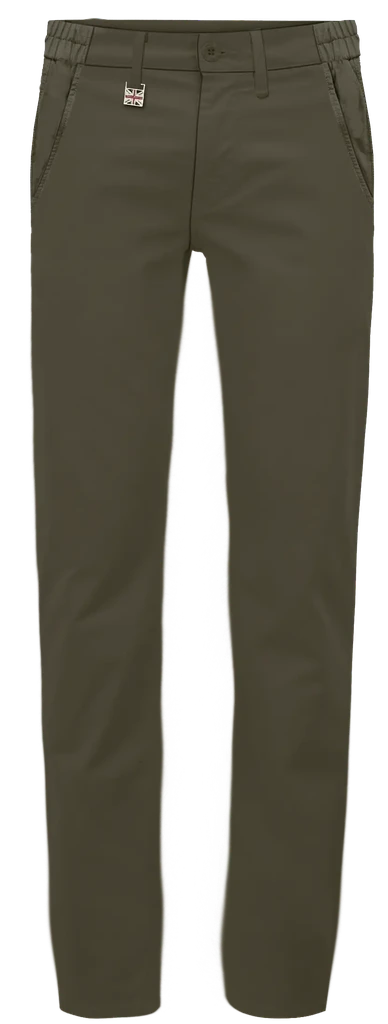 מכנסיים לגבר כותנה Slim Straight - חום
