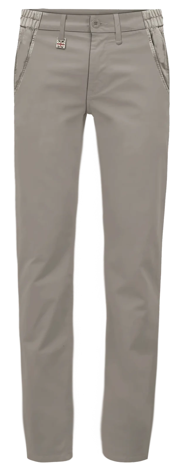 מכנסיים לגבר כותנה Slim Straight - סטון