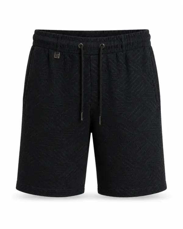 מכנס שורטס קצר לגבר עם טקסטורה עדינה John Peter London דגם SHORTS 26-422 (OVERSIZE)