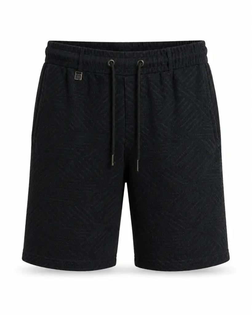 מכנס שורטס קצר לגבר עם טקסטורה עדינה John Peter London דגם SHORTS 26-422 (OVERSIZE)